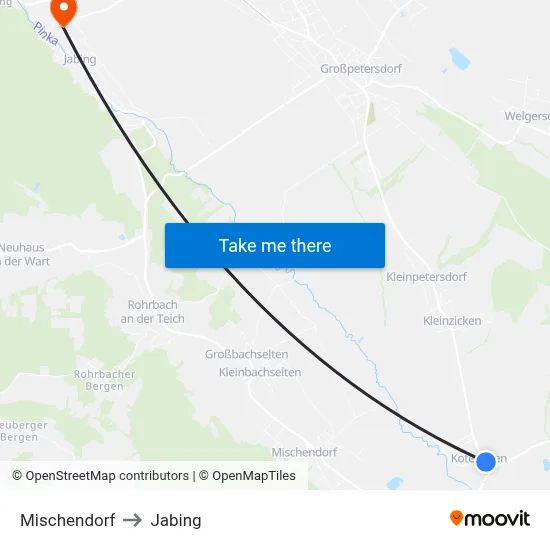Mischendorf to Jabing map