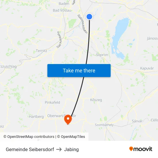 Gemeinde Seibersdorf to Jabing map