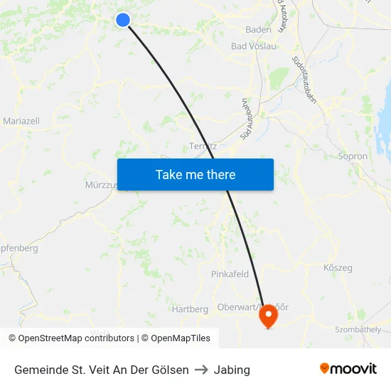 Gemeinde St. Veit An Der Gölsen to Jabing map