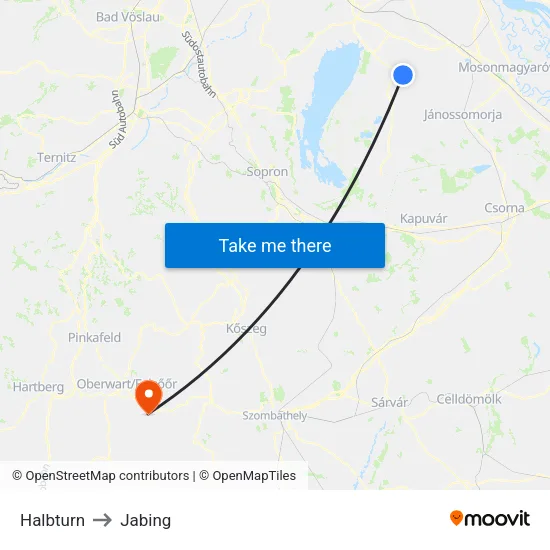Halbturn to Jabing map