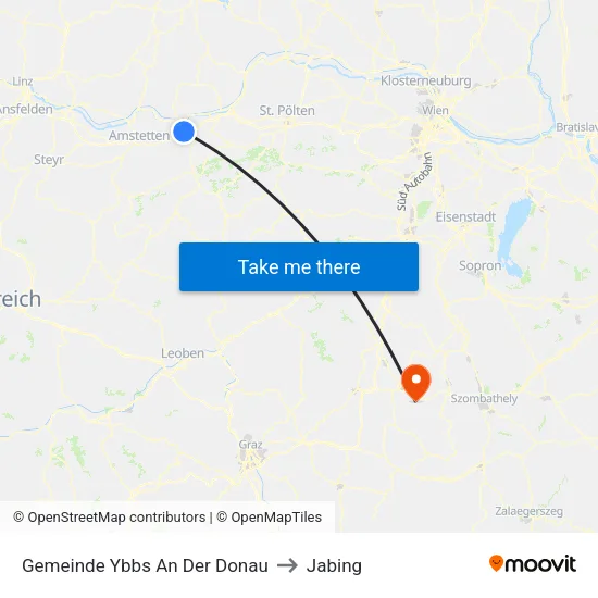 Gemeinde Ybbs An Der Donau to Jabing map
