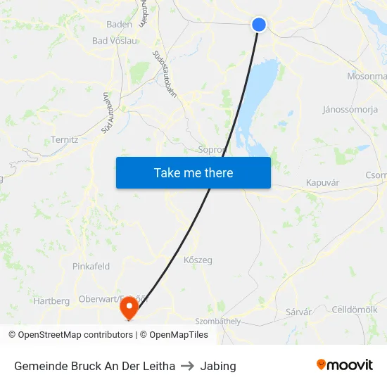Gemeinde Bruck An Der Leitha to Jabing map