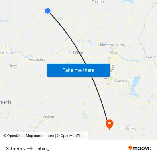 Schrems to Jabing map
