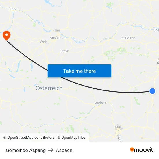 Gemeinde Aspang to Aspach map