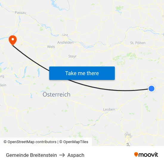 Gemeinde Breitenstein to Aspach map