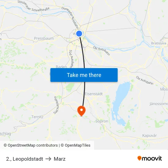 2., Leopoldstadt to Marz map