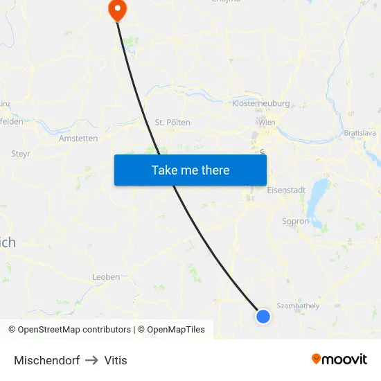 Mischendorf to Vitis map