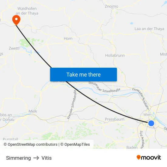 Simmering to Vitis map