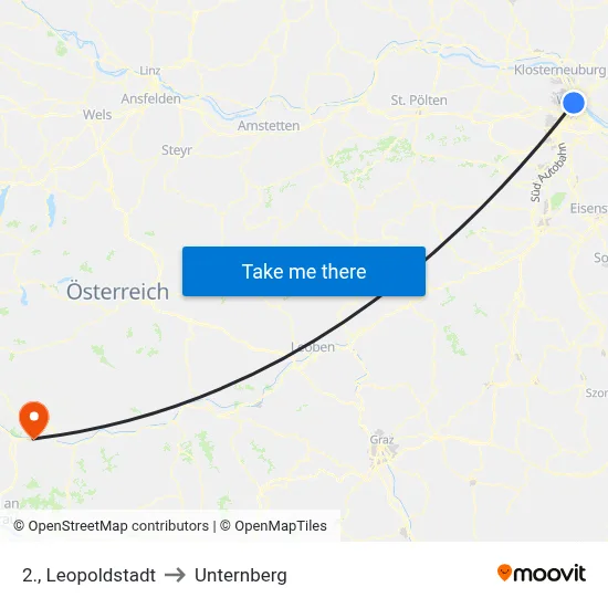2., Leopoldstadt to Unternberg map
