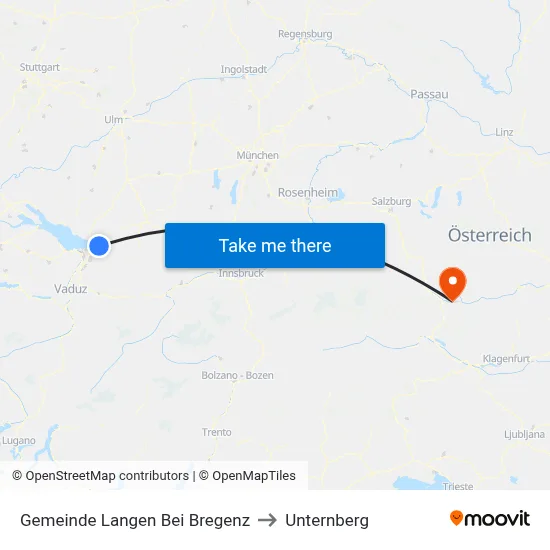 Gemeinde Langen Bei Bregenz to Unternberg map