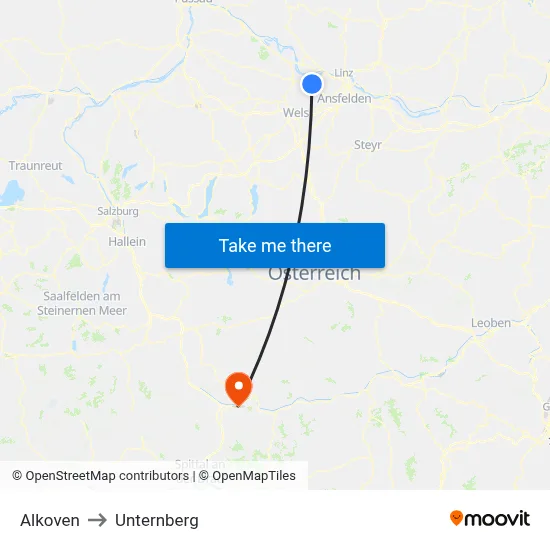 Alkoven to Unternberg map