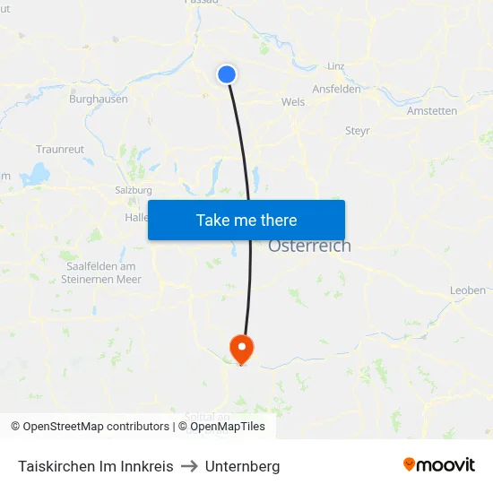 Taiskirchen Im Innkreis to Unternberg map