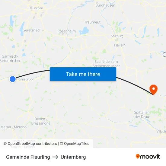 Gemeinde Flaurling to Unternberg map
