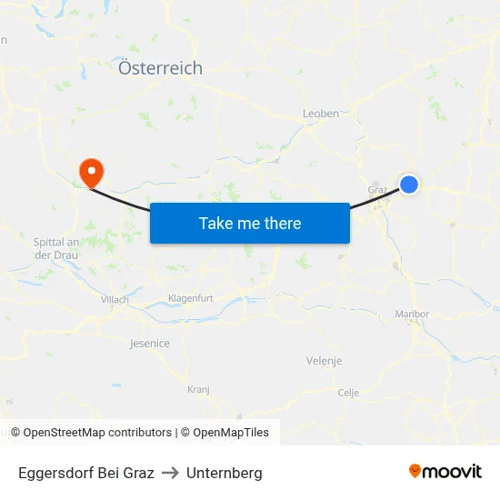 Eggersdorf Bei Graz to Unternberg map