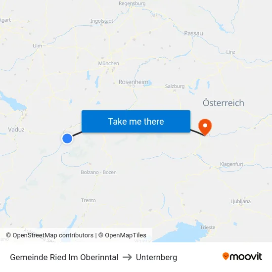 Gemeinde Ried Im Oberinntal to Unternberg map