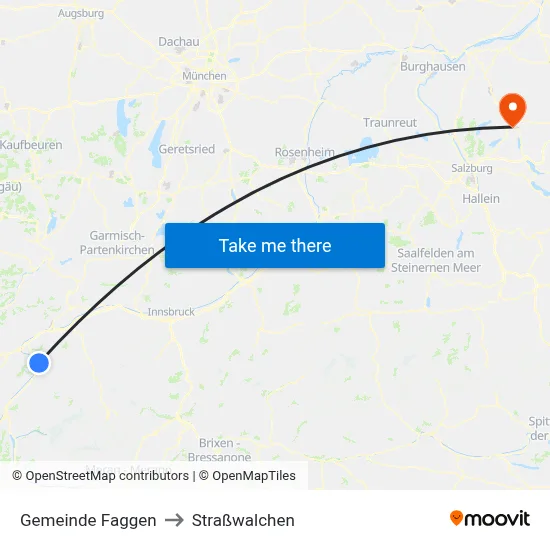 Gemeinde Faggen to Straßwalchen map
