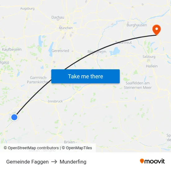Gemeinde Faggen to Munderfing map