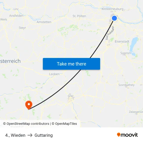 4., Wieden to Guttaring map