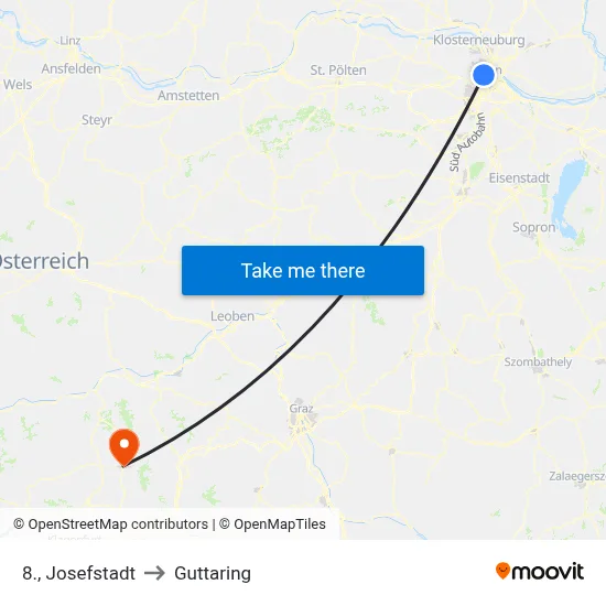 8., Josefstadt to Guttaring map
