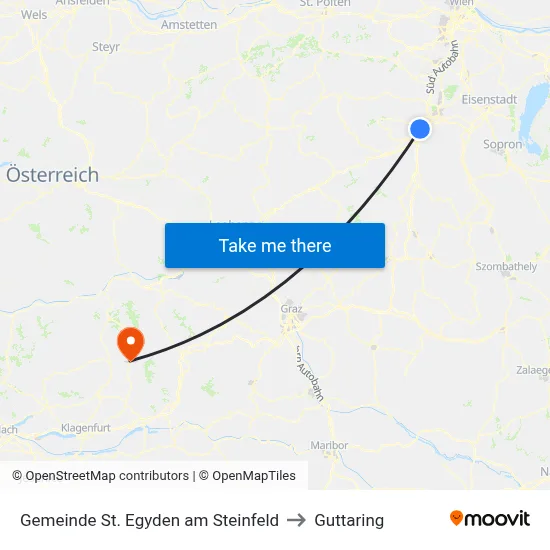 Gemeinde St. Egyden am Steinfeld to Guttaring map