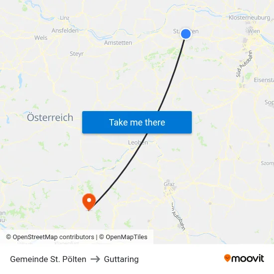 Gemeinde St. Pölten to Guttaring map