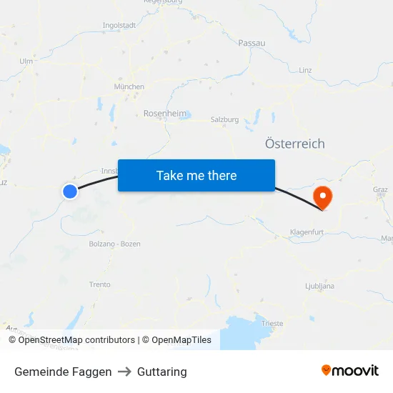 Gemeinde Faggen to Guttaring map
