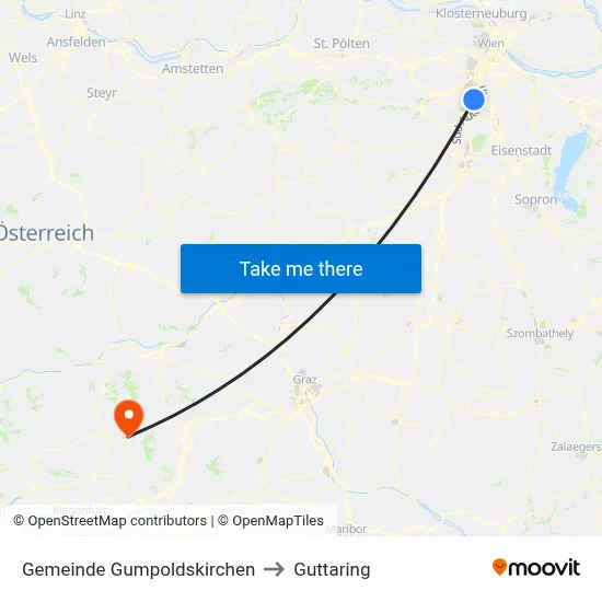 Gemeinde Gumpoldskirchen to Guttaring map