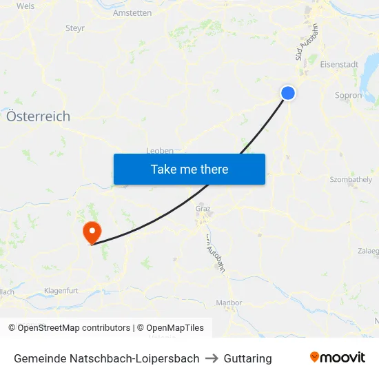 Gemeinde Natschbach-Loipersbach to Guttaring map