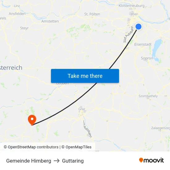 Gemeinde Himberg to Guttaring map