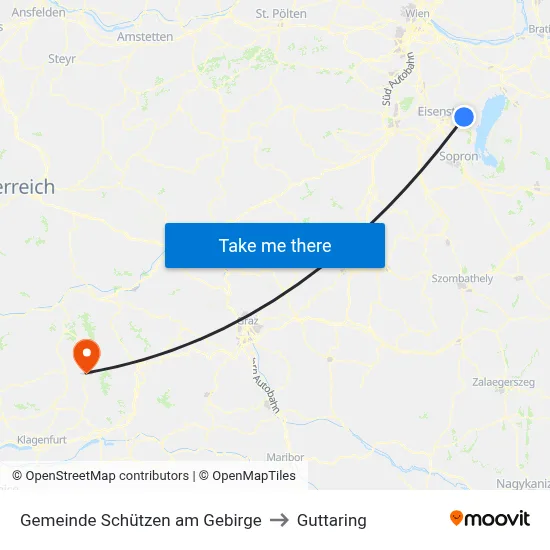 Gemeinde Schützen am Gebirge to Guttaring map