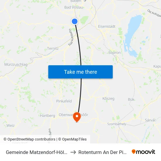 Gemeinde Matzendorf-Hölles to Rotenturm An Der Pinka map