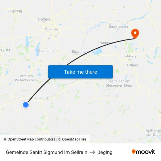 Gemeinde Sankt Sigmund Im Sellrain to Jeging map