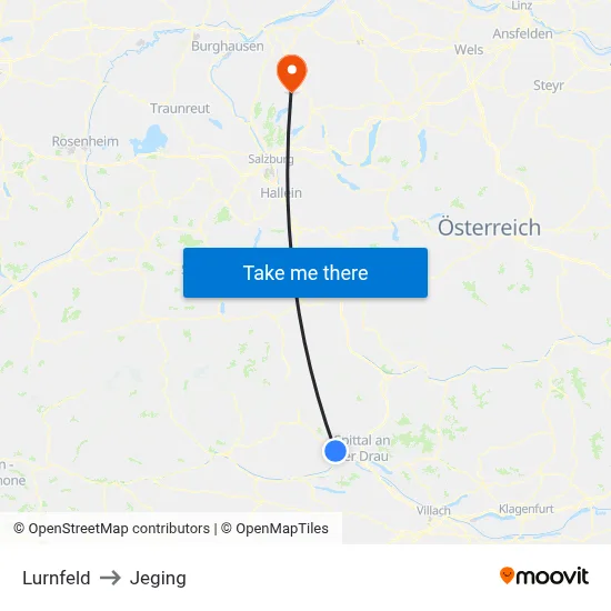 Lurnfeld to Jeging map