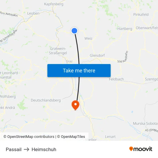 Passail to Heimschuh map