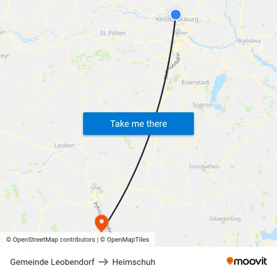 Gemeinde Leobendorf to Heimschuh map