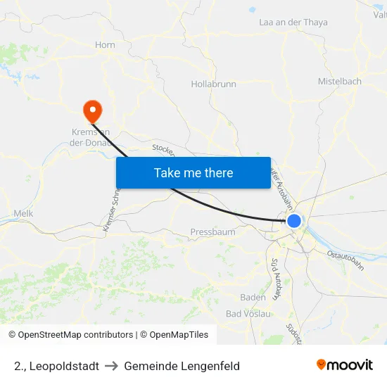 2., Leopoldstadt to Gemeinde Lengenfeld map
