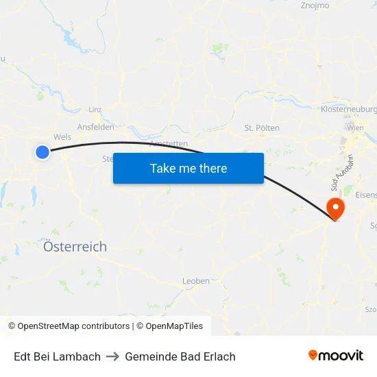Edt Bei Lambach to Gemeinde Bad Erlach map