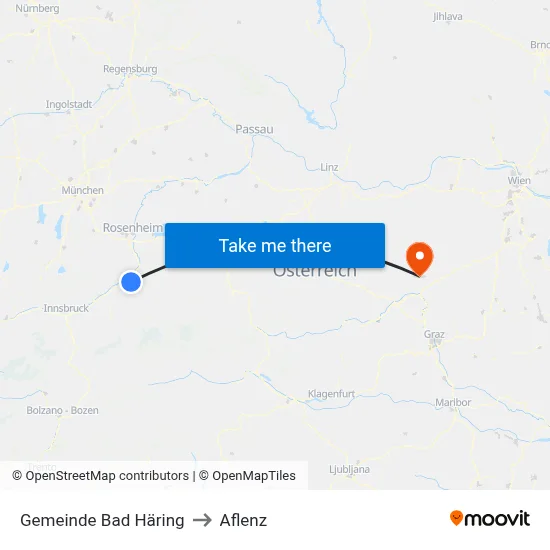 Gemeinde Bad Häring to Aflenz map