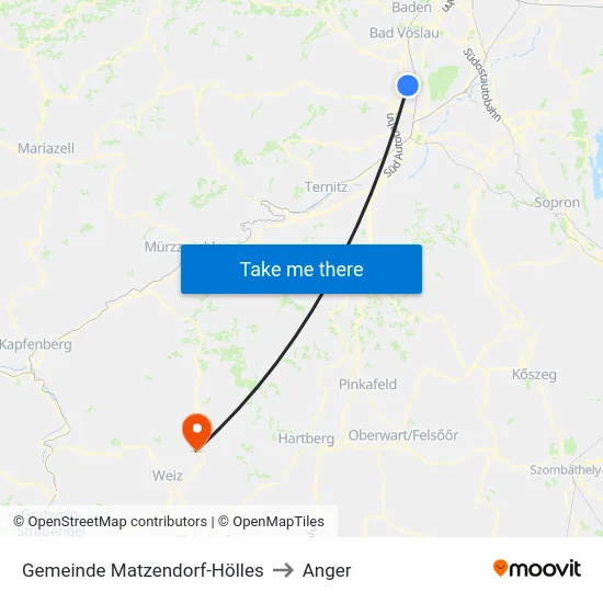 Gemeinde Matzendorf-Hölles to Anger map