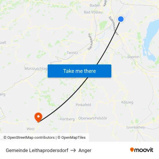 Gemeinde Leithaprodersdorf to Anger map