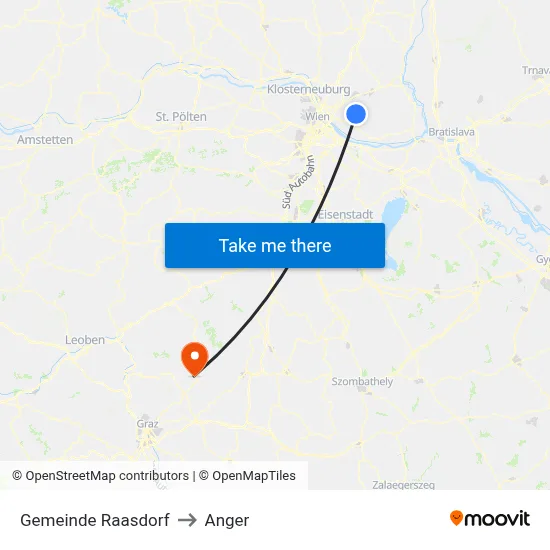 Gemeinde Raasdorf to Anger map