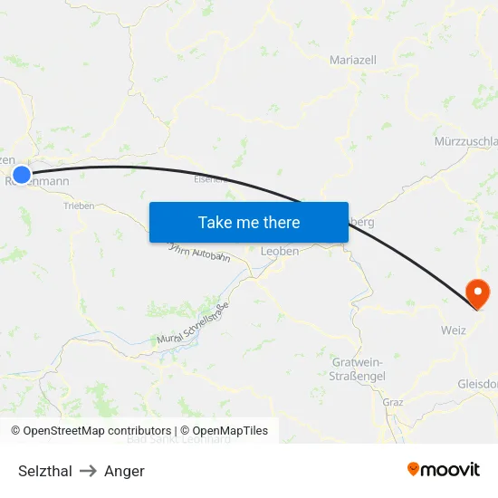 Selzthal to Anger map