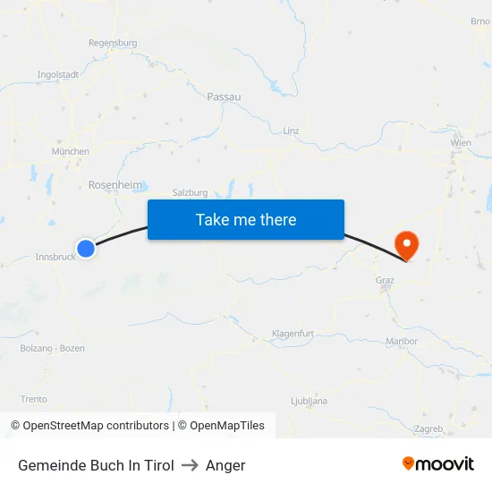 Gemeinde Buch In Tirol to Anger map
