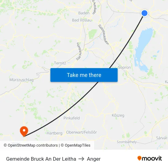 Gemeinde Bruck An Der Leitha to Anger map