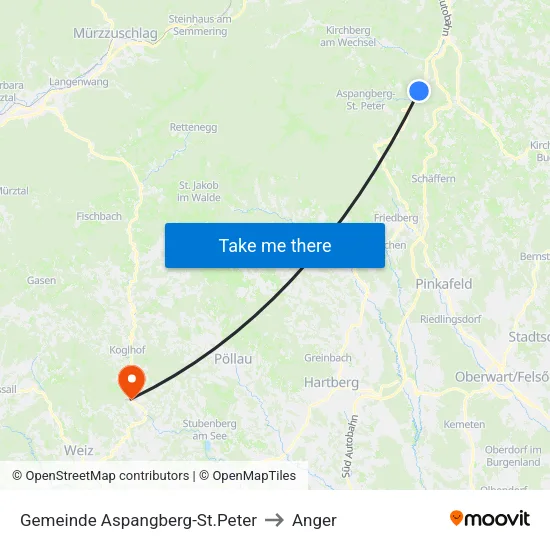 Gemeinde Aspangberg-St.Peter to Anger map