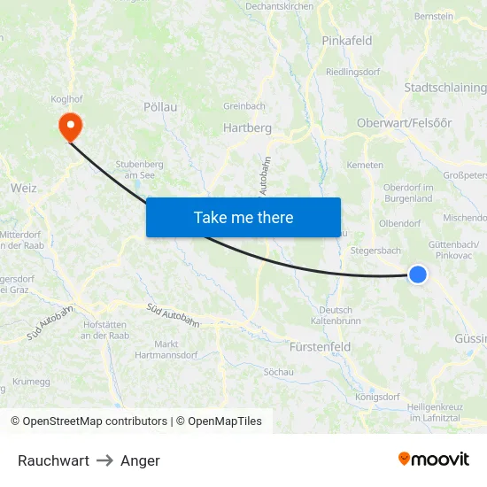 Rauchwart to Anger map