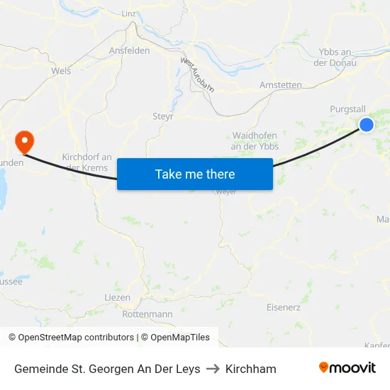 Gemeinde St. Georgen An Der Leys to Kirchham map