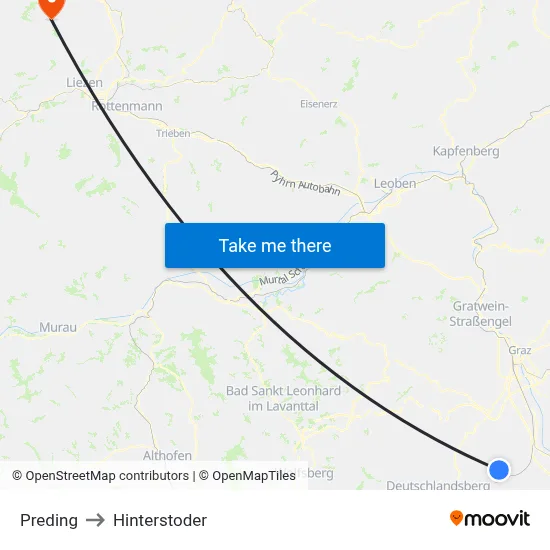 Preding to Hinterstoder map