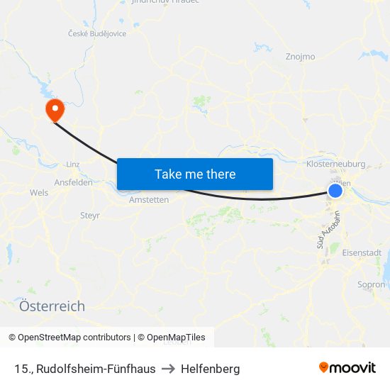 15., Rudolfsheim-Fünfhaus to Helfenberg map