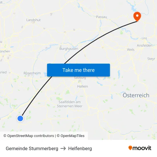 Gemeinde Stummerberg to Helfenberg map
